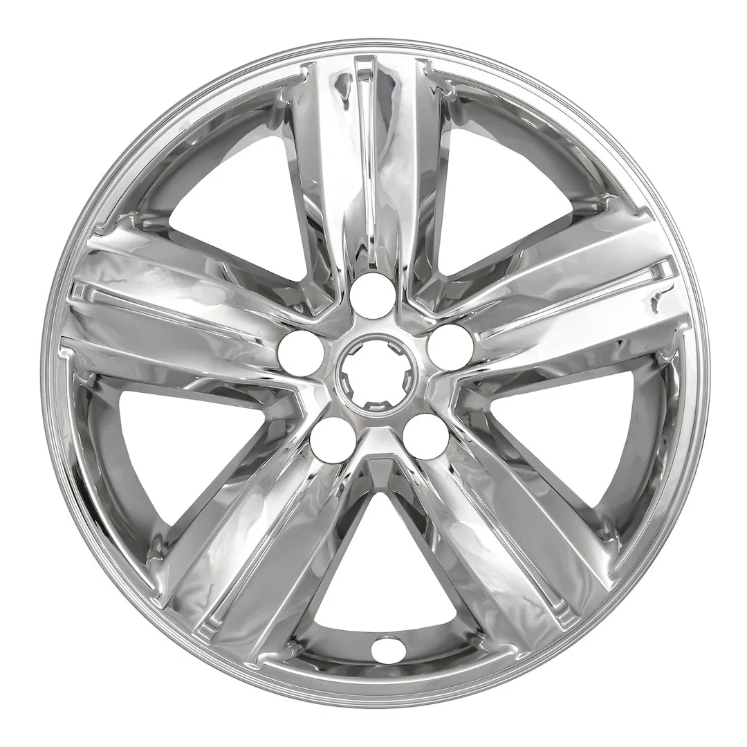 IWCIMP437X – COAST2COAST Wheel Skin, 16 Inch 5 Spokes Snap-On/Center Retention Plated Chrome ABS Plastic Set Of 4